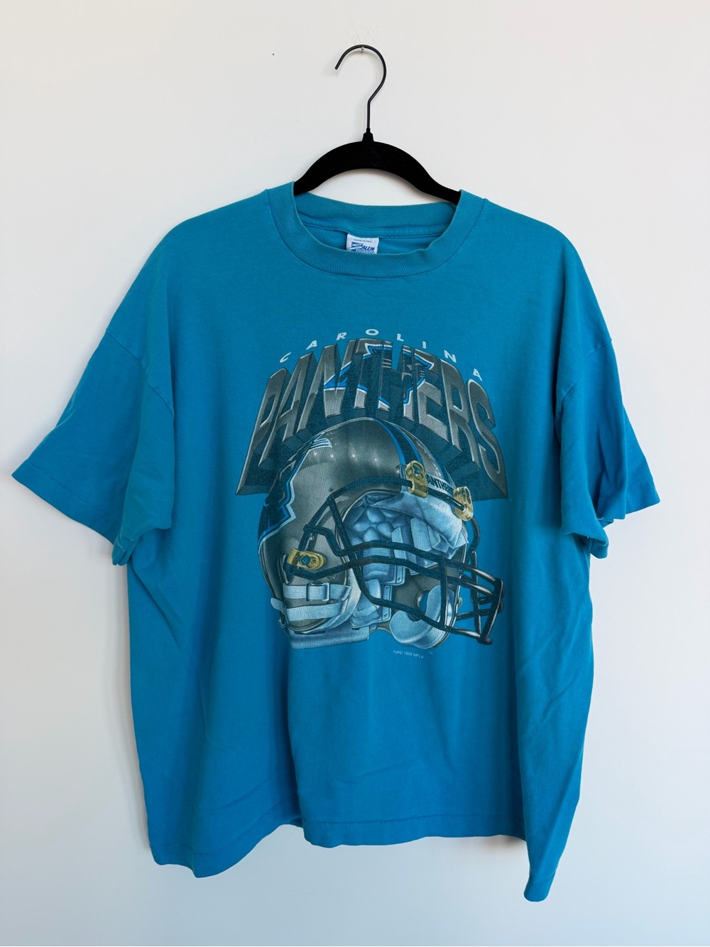 Carolina Panthers Vintage 1995 NFL Blue Graphic T-Shirt XL